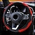 cheap Steering Wheel Covers-38cm Car Steering Wheel Cover Breathable Non-slip PU leather Carbon Fiber Steering Wheel Cover