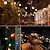 tanie Taśmy świetlne LED-Słoneczne zewnętrzne wodoodporne 5m łańcuchy świetlne G50 żarówki jasne małe żarówki wesele ogród patio balkon kawiarnia sklep lampa dekoracyjna IP65 wodoodporna