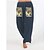cheap Women&#039;s Pants-Women&#039;s Fashion Side Pockets Print Chinos Ankle-Length Pants Inelastic Casual Weekend Flower / Floral Mid Waist Comfort Loose White Black Gray Wine Dark Blue S M L XL XXL