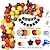 cheap Mr &amp; Mrs Wedding-99pcs Cartoon Mouse Balloons Garland Arch Kit Red Yellow Black White Balloon Foil Star Confetti Balloons for Mickey Cartoon Mouse Theme Birthday Party Baby Shower Decorations