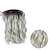 billiga äldre peruk-syntetisk peruk vågig med lugg maskintillverkad peruk kort syntetiskt hår mjukt parti för kvinnor lätt att bära ombre grå peruker
