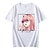 tanie Koszulki anime-Darling in the Franxx Zero Two Koszulkowy Anime Kreskówka Anime Harajuku Graficzny Kawaii Na Dla par Męskie Damskie Dla dorosłych Powrót do szkoły Tłoczenie na gorąco