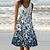 cheap Casual Dresses-Women&#039;s Casual Dress Shift Dress Sundress Midi Dress White Blue Green Print Sleeveless Spring Summer Pocket Basic U Neck Daily Vacation 2023 S M L XL XXL 3XL