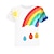 voordelige jongens 3d t-shirts-Jongens 3D Tekenfilm Regenboog T-shirt Korte mouw Zomer Actief Basic Polyester Kinderen 3-6 jaar oud Dagelijks