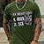 cheap Men&#039;s Casual T-shirts-Men&#039;s T shirt Tee Short Sleeve Graphic Letter Crew Neck Green Black Blue Gray Hot Stamping Outdoor Casual Print Clothing Apparel Vintage Fashion Designer Big and Tall / Summer / Summer