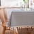 economico Tovaglie-Tovaglia rustica in cotone e lino, tovaglie rettangolari per cucina, pranzo, feste, vacanze, buffet, riunioni di famiglia