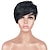 cheap Human Hair Capless Wigs-Human Hair Wig Body Wave Pixie Cut Natural Black Adjustable Natural Hairline For Black Women Machine Made Capless Brazilian Hair All Natural Black #1B 6 inch Daily Wear Party &amp; Evening