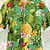 billiga hawaiianska lapelskjortor för män-Herr Skjorta Hawaii skjorta Grafisk skjorta Aloha skjorta Blommig Ananas Groda Nedvikt Olivgrön Röd grön Rodnande Rosa Rubinrött Blå 3D-tryck Utomhus Gata Kortärmad Button-Down Kläder Hawaiisk