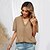 cheap Women&#039;s Tops-Women&#039;s Blouse Plain Daily Weekend Blouse Shirt Short Sleeve Lace Trims V Neck Casual Streetwear Green Gray Purple S