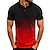 cheap Men&#039;s Button Up Polos-Men‘s T-shirt Sleeve Color Block Henley Medium Spring &amp; Summer Green White Gray Black-Red