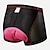 billiga Underkläder och underställ för kvinnor-Dam Cykelunderkläder 3D vadderade shorts Cykel Shorts MTB-shorts Bergscykling Vägcykling sporter 3D Tablett Torkar snabbt Andningsfunktion Fuktabsorberande Rosa Röd Polyester Elastan Kläder