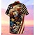 tanie Bluzy i t-shirty cosplay casualowe-Dzień Niepodległości 4 lipca Flaga USA Anime Manga Koszule hawajskie Anime 3D 3D Harajuku Graficzny Na Dla par Męskie Damskie Dla dorosłych Bal maskowy Powrót do szkoły Druk 3D Festiwal