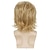 preiswerte Herrenperücken-Blonde Herrenperücke, kurze, flauschige, geschichtete blonde Perücke, natürliche synthetische Halloween-Cosplay-Haarperücke für Männer
