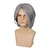 cheap Mens Wigs-Mens Grey Wig Short Gray Wig Side Part Synthetic Hair Replacement Wig for Daily Party Costume Halloween