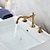 cheap Multi Holes-Bathroom Sink Faucet,Widespread Two Handle Three Holes, Brass Chrome Bathroom Sink Faucet Contain with Supply Lines and Drain Plug and Hot/Cold Switch