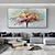 halpa Kukka-/kasvitaulut-käsintehty öljymaalaus canvaswall taidekoriste abstrakti veitsi maalaus maisemapuu kodin sisustukseen rullattu kehyksetön venyttämätön maalaus