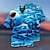 voordelige Hawaiiaans overhemd voor heren-Voor heren Overhemd Grafisch overhemd Haai Strijkijzer blauw Buiten Straat 3D Button-omlaag Kleding Modieus Ontwerper Casual Ademend