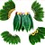 billige temafest dekoration-simulation blad nederdel grænseoverskridende hawaiiansk fest dekoration halloween kostume kostumer pick-up spil rekvisitter græs nederdel