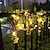 tanie Taśmy świetlne LED-Outdoor solar roses leaves rattan string lights 2m 20leds fairy string lights ip65 wodoodporna boże narodzenie wesele ogród patio balkon strona główna dekoracja zewnętrzna