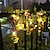 preiswerte LED Lichterketten-Solar-Efeu-Blatt-Rosenblatt-Schnur-Lichter im Freien führte hängende Lichter künstlich für Hofzaun-Gartenwand-hängende Dekorations-Beleuchtung wasserdichtes Licht