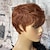 cheap Human Hair Capless Wigs-Short Honey Blonde Bob Pixie Cut Wig Natural Wave Brazilian Remy Full Machine Made Human Hair Wig With Bangs For Black Women