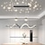 abordables Design linéaire-100 cm suspension led papillon projecteur lumière restaurant lampe moderne style nordique chaud design créatif lustre en spirale