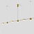 olcso Vonalvezetés-led függőlámpa 150 cm bélés dizájn szabályozható 3/5/6 lámpák réz alumínium akril nordic stílusú deaign étkező konyhai lámpák 110-240v arany
