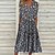 cheap Casual Dresses-Women&#039;s Casual Dress Sheath Dress Floral Dress Midi Dress Black Floral Half Sleeve Spring Summer Ruched Casual V Neck Weekend 2023 S M L XL XXL 3XL