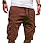 ieftine Clasic-Bărbați Pantaloni Scurți Cargo Cordon Sport Multi Buzunare Simplu Lungimea genunchiului Șic Stradă Punk și gotic Bleumarin Kaki Micro-elastic