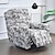 cheap Recliner Chair Cover-Stretch Recliner Slipcover Graphic Print Recliner Chair Cover Anti-Slip Fitted Cover Couch Furniture Protector with Elastic Bottom(Include 1 Backrest Cover, 1 Seat Cover, 2 Armrest Cover)