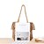 cheap Bags-Women&#039;s Straw Bag Beach Bag Straw Top Handle Bag Daily Outdoor Solid Color White Camel
