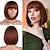 cheap Synthetic Wig-Bob Wigs Short Bob Wig with Bangs for Women Straight Bob Wigs for Cosplay Wig Synthetic Natural Looking Wigs