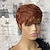cheap Human Hair Capless Wigs-Short Honey Blonde Bob Pixie Cut Wig Natural Wave Brazilian Remy Full Machine Made Human Hair Wig With Bangs For Black Women