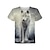 tanie chłopięce koszulki 3D-Dla chłopców 3D Zwierzę Wilk Podkoszulek Krótki rękaw Druk 3D Lato Wiosna Aktywny Sport Moda Poliester Dzieci 3-12 lat Na zewnątrz Codzienny Regularny