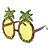 cheap Photobooth Props-2 Pairs Tropical Pineapple Sunglasses Novelty Sunglasses Fruit Shape Glasses Funny Hawaiian Party Eyeglasses Summer Beach Party Accessories, 2 Styles Pineapple Fruit Glasses