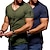 abordables T-shirts décontractés pour hommes-Homme T shirt Tee Plein Texte Col V Patchwork Vêtement Tenue 2 pièces Sportif Essentiel