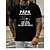 cheap Men&#039;s Tees &amp; Tank Tops-Men&#039;s T shirt Tee Hot Stamping Letter Round Neck Casual Daily Print Short Sleeve Tops Simple Basic Black Blue Gray / Summer / Summer