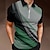 cheap Men&#039;s 3D Zipper Polo-Men&#039;s Polo Shirt Golf Shirt Streamer Turndown Black / Gray Blue Purple Green 3D Print Casual Daily Short Sleeve Zipper Clothing Apparel Sports Fashion Casual Comfortable