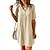 cheap Casual Dresses-summer  plaid pattern collar button short-sleeved shirt dress
