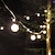 cheap LED String Lights-Outdoor Solar String Light 5M Waterproof String Light with Remote Control G50 Bulb Light Outdoor Waterproof LED String Light 10LEDs Fairy Lights Garden Patio Wedding Christmas Cafe Decoration Lamp