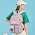 Χαμηλού Κόστους Σακίδια Πλάτης-ανδρική γυναικεία σχολική τσάντα τσάντα commuter σχολικό ταξίδι μονόχρωμο ύφασμα oxford ρυθμιζόμενο μεγάλης χωρητικότητας αδιάβροχα κουμπιά φερμουάρ μαύρο ροζ μωβ