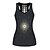cheap Yoga Tops-21Grams® Women&#039;s Cowl Neck Yoga Top Fashion Black Dark Black Yoga Gym Workout Running Tank Top Sleeveless Sport Activewear Breathable Quick Dry Comfortable Stretchy