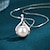 preiswerte Halsketten-Halskette Perlen Künstliche Perle Zirkonia Damen Modisch Einfach Klassisch lieblich Hochzeit Geometrische Form Modische Halsketten Für Party Geschenk