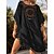 cheap Cover Ups-Women&#039;s Swimwear Cover Up Beach Dress Normal Swimsuit Pure Color UV Protection Tassel Printing Hole Black White Beige Scoop Neck Bathing Suits Vacation Daily New