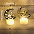 お買い得  デコレーション＆ナイトライト-6個のラマダンeidライトは鉄の月の城の電子キャンドルナイトライトeidムバラクラマダンフェスティバルの装飾イスラム教のイスラム教徒の祭りの家の装飾を導きました3個1個