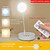cheap Décor &amp; Night Lights-Mini Portable Desk Lamp Lights Remote Control Night Lights Tricolor Laptops USB LED Light Dimmable Table Desk Lamp for Power Bank Camping PC Laptops Book Night Lighting