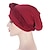 abordables Chapeaux Femme-femmes dame musulman une moitié tresse tête turban wrap couverture chapeau doux perte de cheveux bonnet bonnets