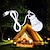 baratos Lanternas e luzes de campismo-Lâmpada de lanterna de acampamento led portátil mini lâmpada 5 v usb power super birght para acampamento ao ar livre para caminhadas tempestades de furacões