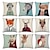 baratos estilo animal-capa de almofada 1 unidade quadrada decorativa macia capa de travesseiro capa de almofada capa de almofada para sofá-cama de qualidade superior mashine lavável pacote de 1 para sofá sofá-cama cadeira