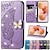 cheap Samsung Cases-Phone Case For Samsung Galaxy S24 S23 S22 S21 Plus Ultra A54 A34 A14 A32 A52 Wallet Case Rhinestone With Card Holder Magnetic Flip Butterfly PU Leather